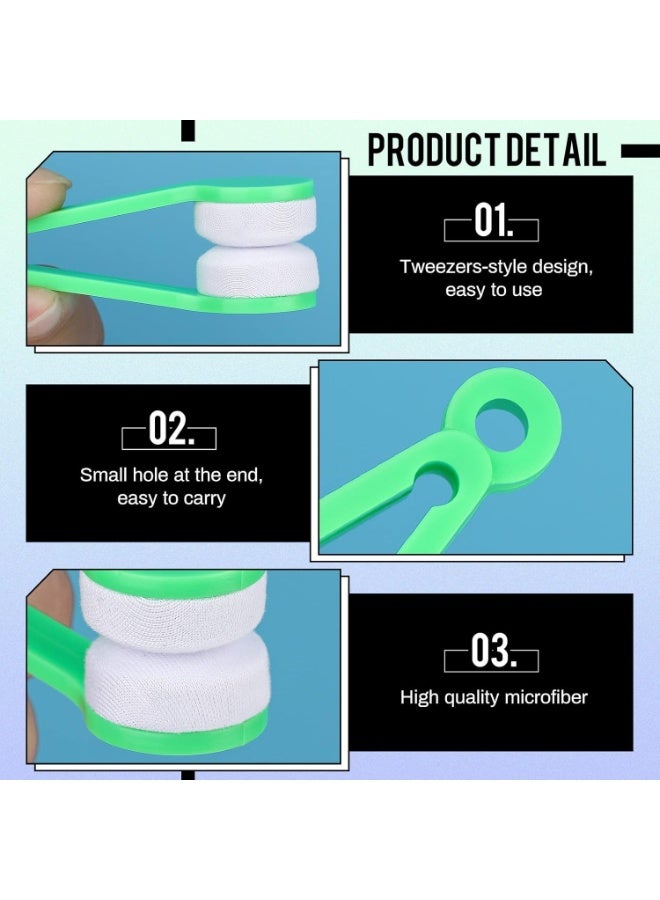 Happy Home 2 Pcs Mini Eyeglasses Cleaner Clip with Soft Microfiber Brush – Portable Spectacles and Sunglasses Cleaning Tool, Scratch-Free Lens Cleaner, Compact Travel-Friendly Glasses Cleaning Accessory, Easy to Use for Clear Vision Anywhere - Image 3